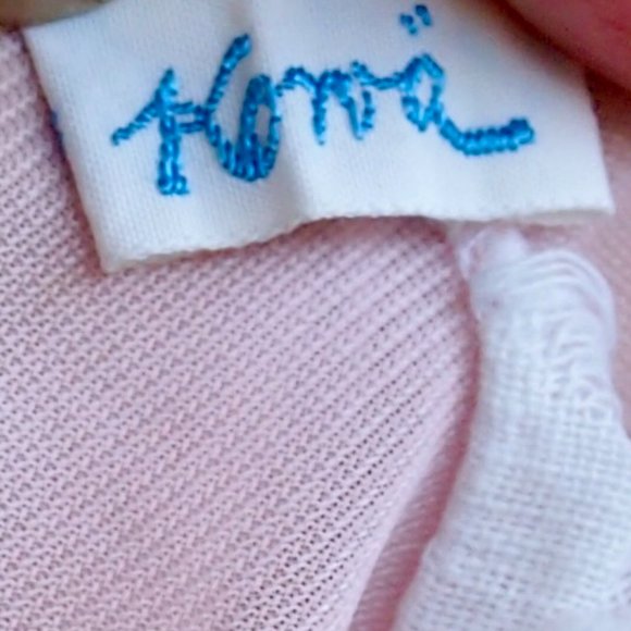 vtg 60s KOMA Pink Nylon Chiffon Babydoll Short Empire Chemise Nightgown Lace M - Picture 9 of 11